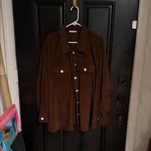 Notations Dark Brown Utility Jacket